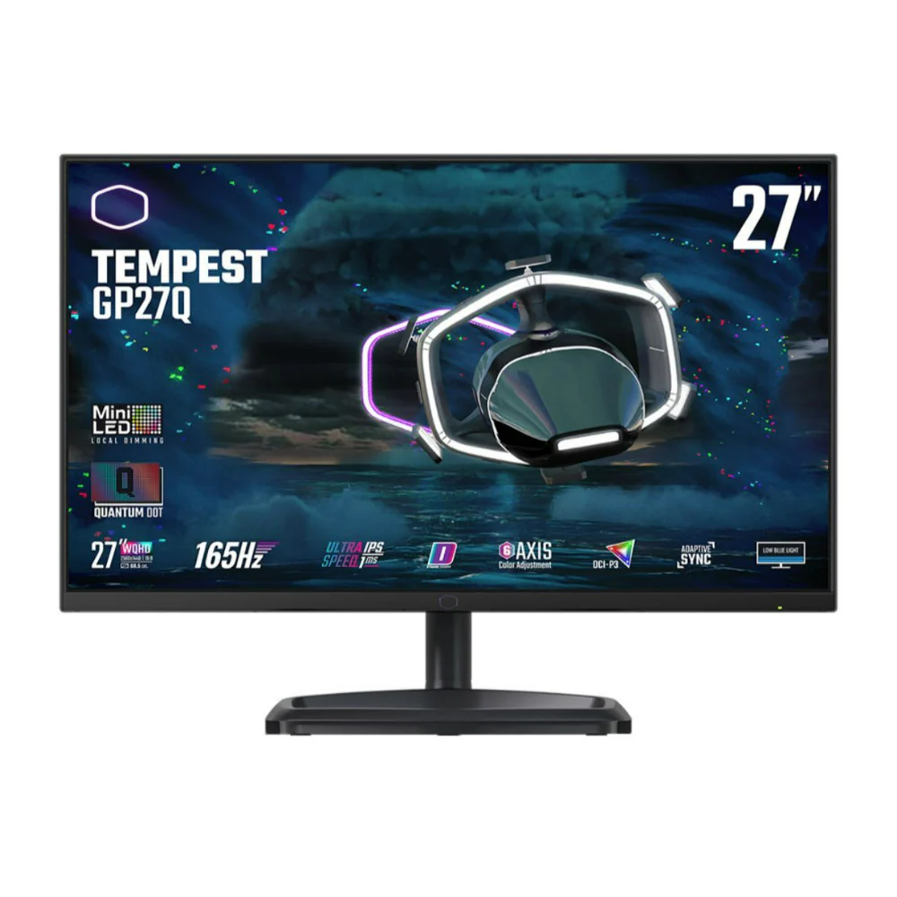 Cooler Master Tempest GP27Q 27-Inch MiniLED Monitor with Adaptive Sync and 576 Local Dimming (Black) - Image 3