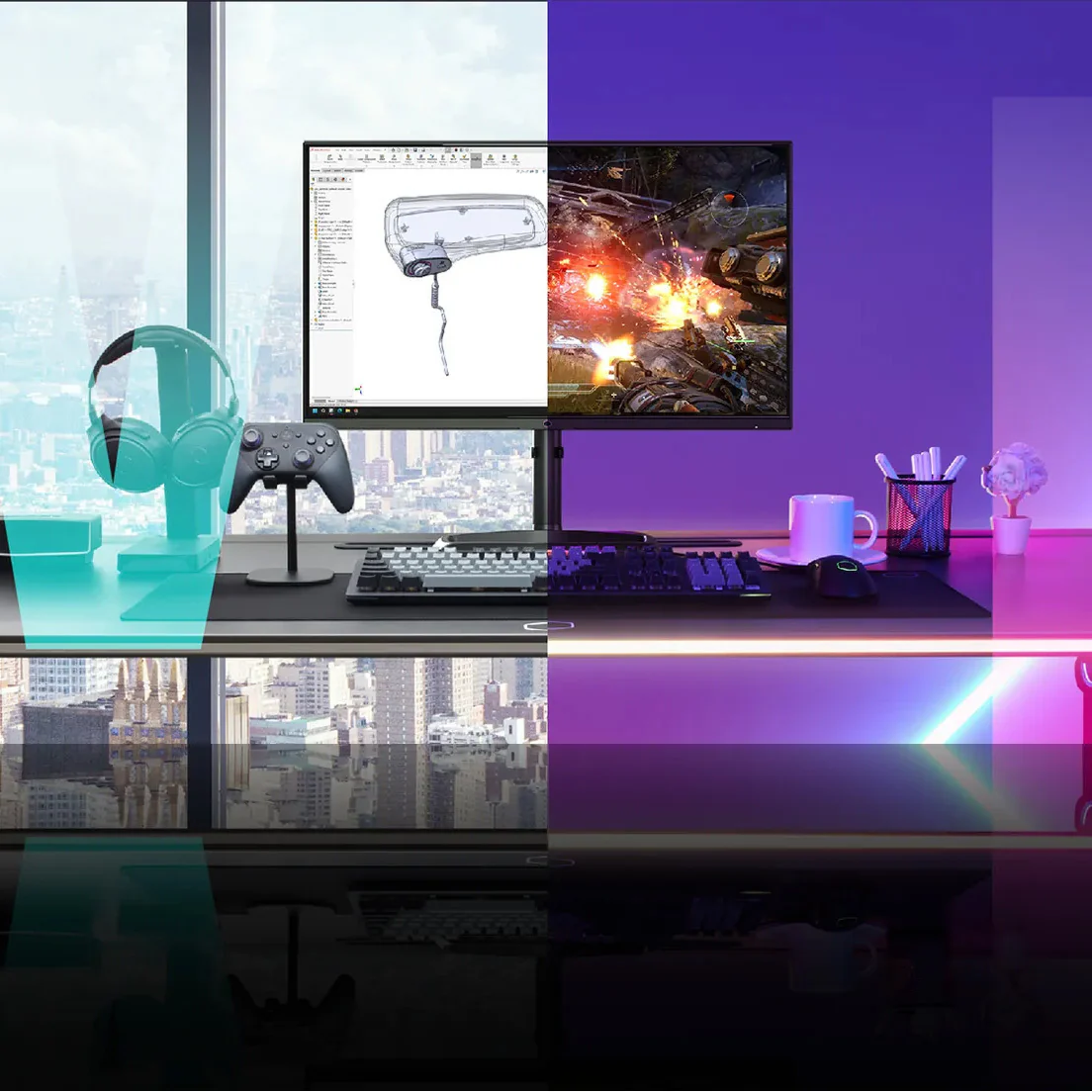 Cooler Master Tempest GP27U 27" 4K UHD 3840 x 2160 Quantum Dot Mini LED Gaming Monitor - Image 7