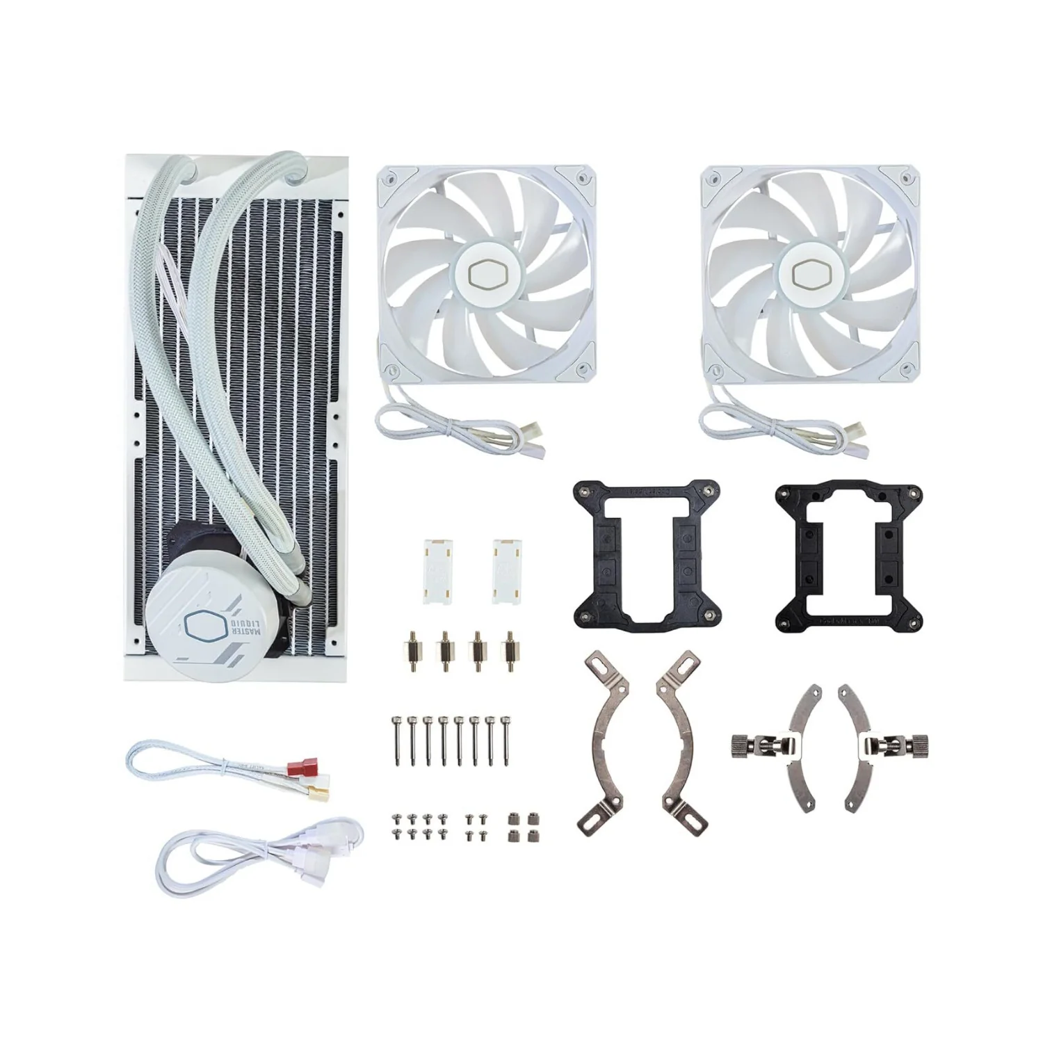 Cooler Master MasterLiquid 240L Core ARGB Close-Loop AIO Liquid Cooler (White) - Image 4