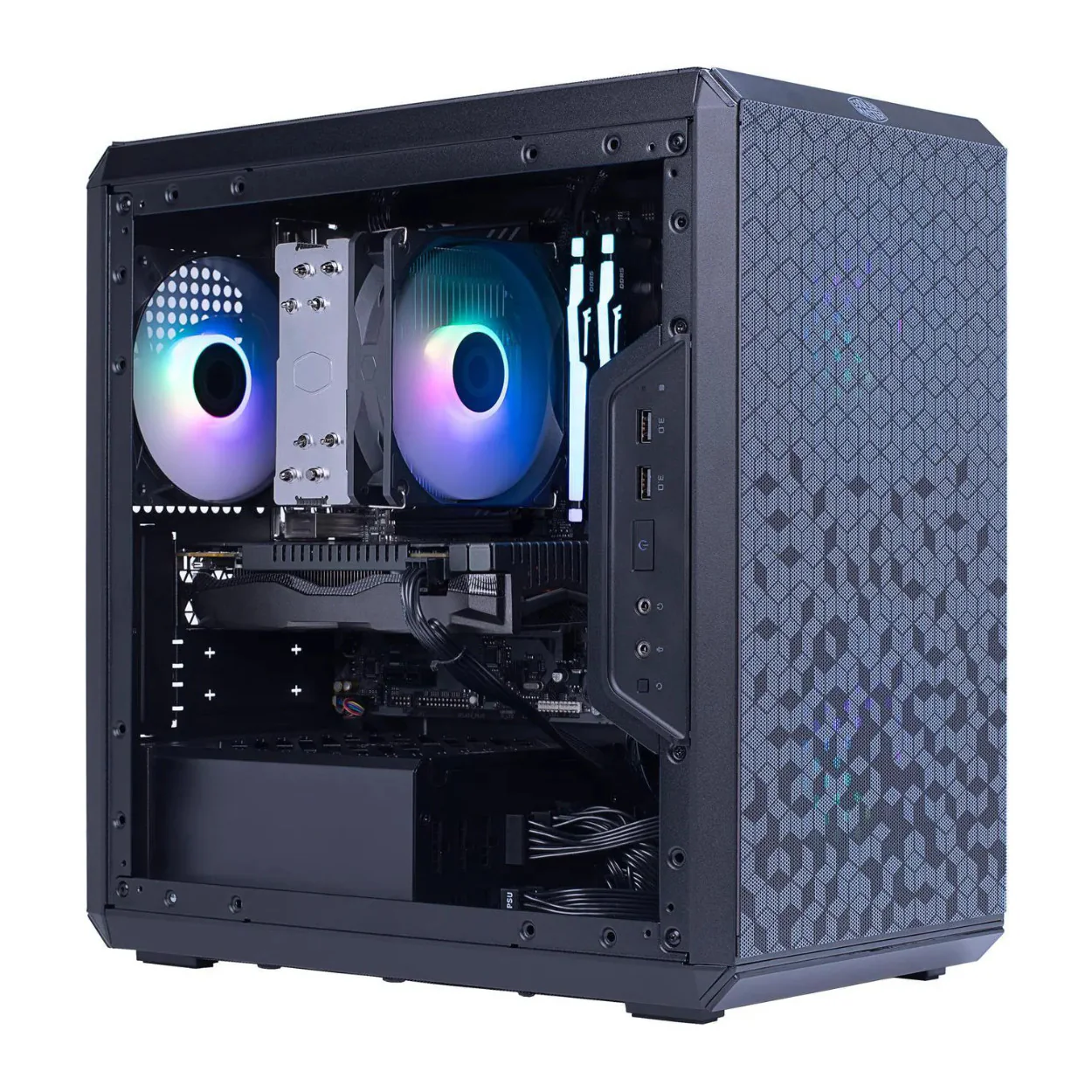 Cooler Master Gaming PC Ryzen 5 5500 16GB DDR4 1TB GeForce RTX 3050 Win 11 Home - Image 2