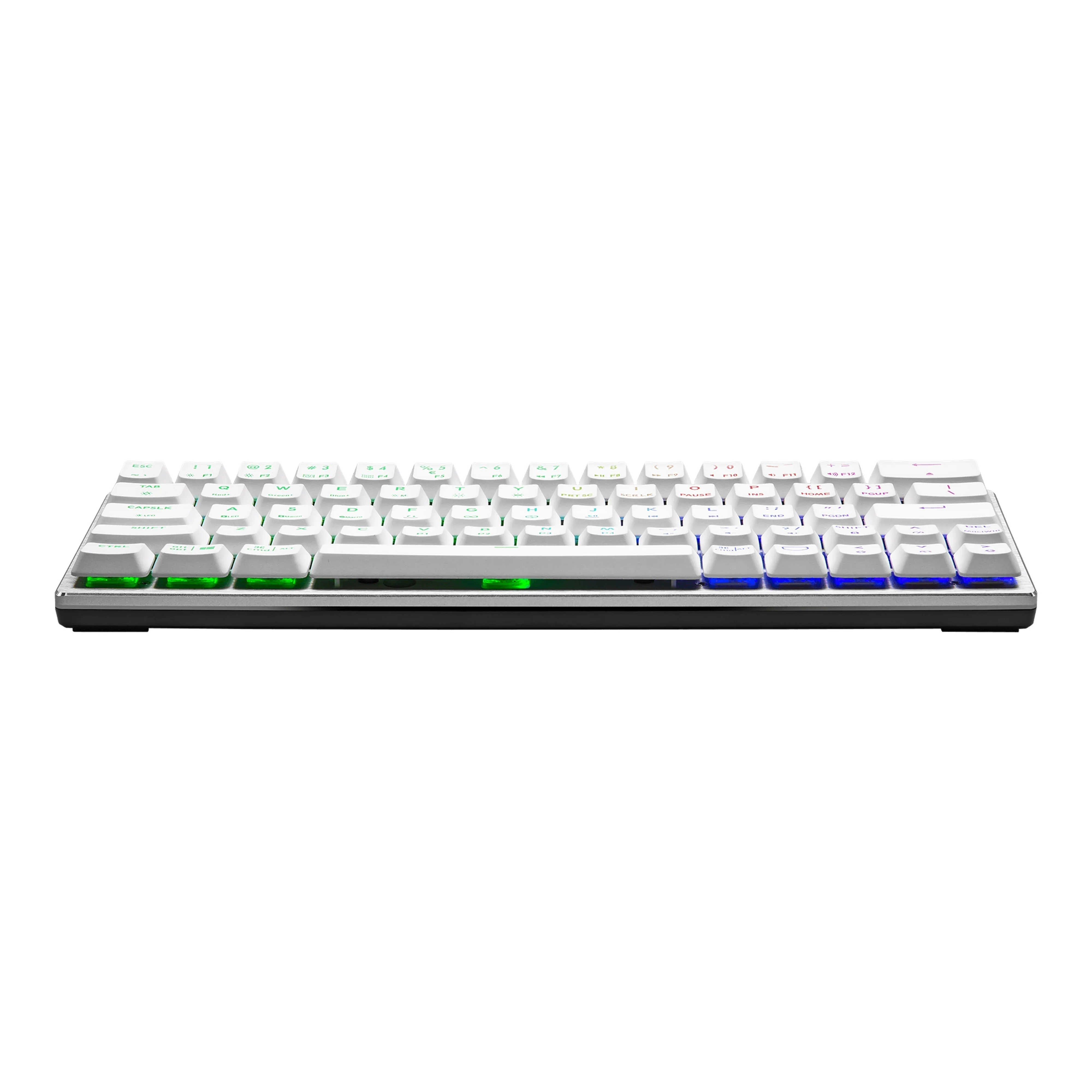 Cooler Master SK620 60% Silver/White Mechanical Low Profile Gaming Keyboard with Tactile Brown Switches, RGB, and USB-C - Image 4