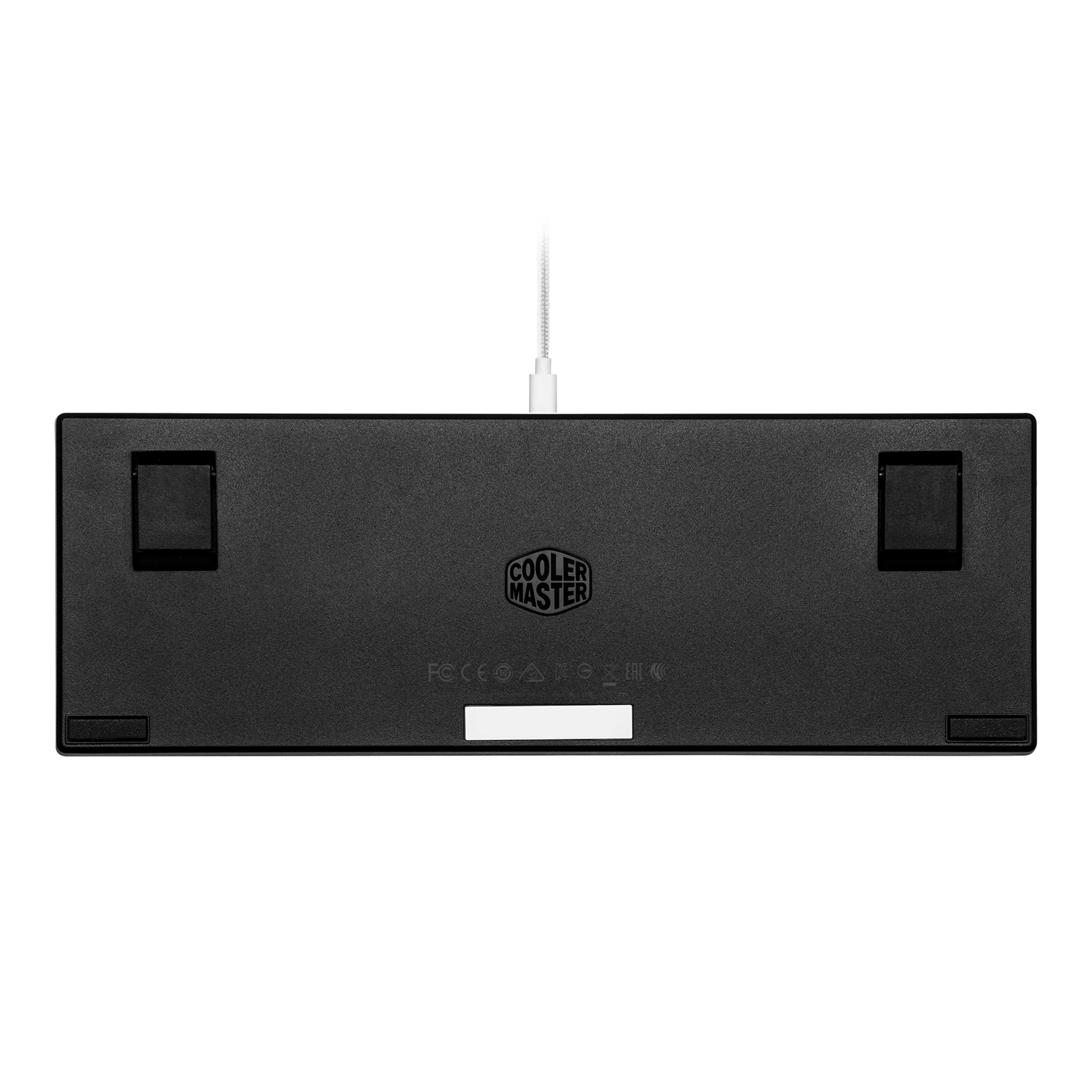 Cooler Master SK620 60% Silver/White Mechanical Low Profile Gaming Keyboard with Tactile Brown Switches, RGB, and USB-C - Image 6