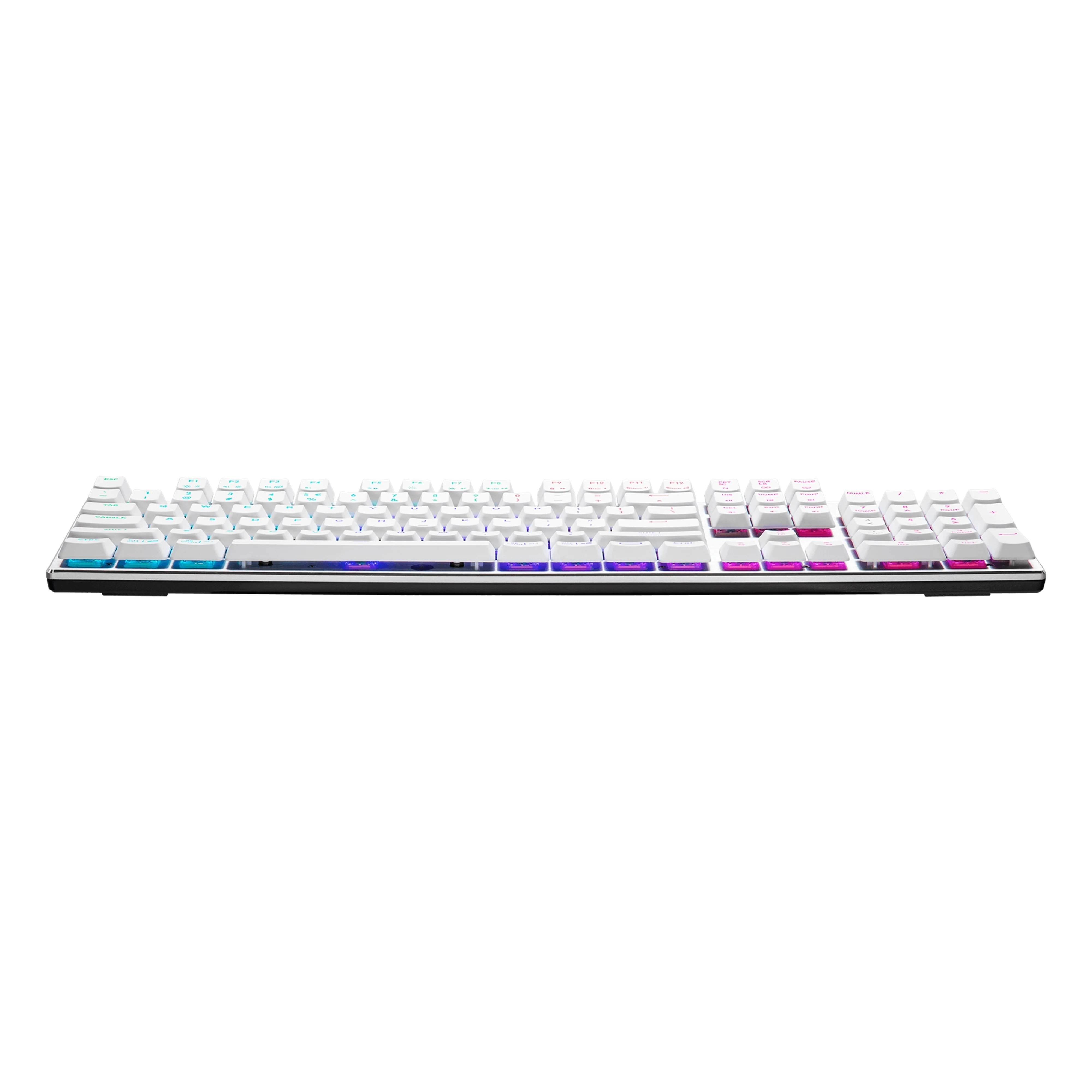 Cooler Master SK652 Full Mechanical Gaming Keyboard with Low Profile Blue Switches (Silver/White) - Image 3