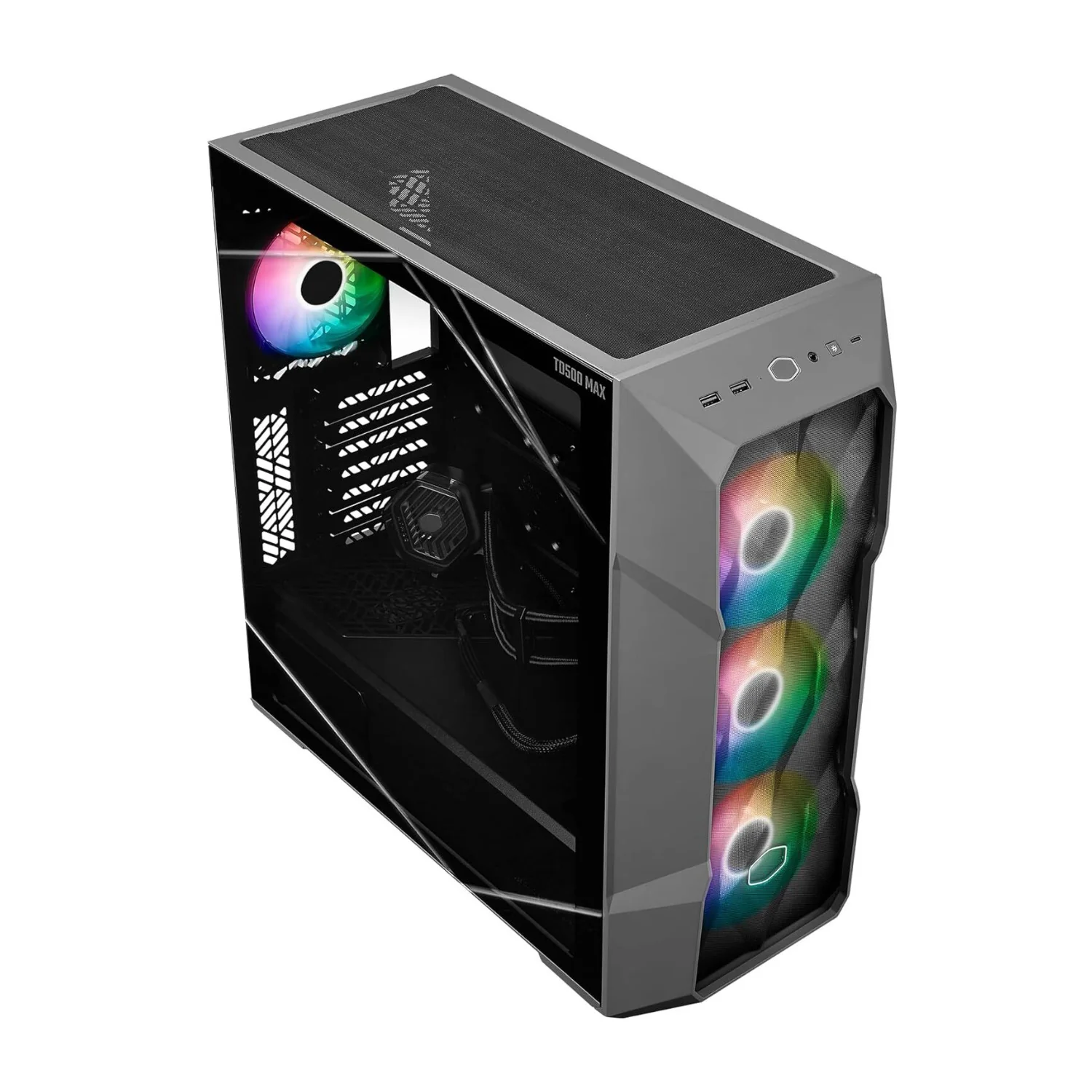 Cooler Master TD500 MAX ATX Mid-Tower PC Case with Atmos 360 MAX AIO Cooler - Image 3