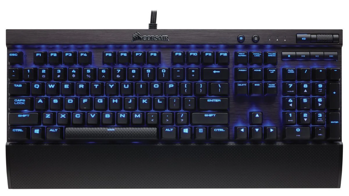 Corsair K70 LUX Mechanical Keyboard, Cherry MX Red (Blue LED) (Certified Refurbished) - Image 2
