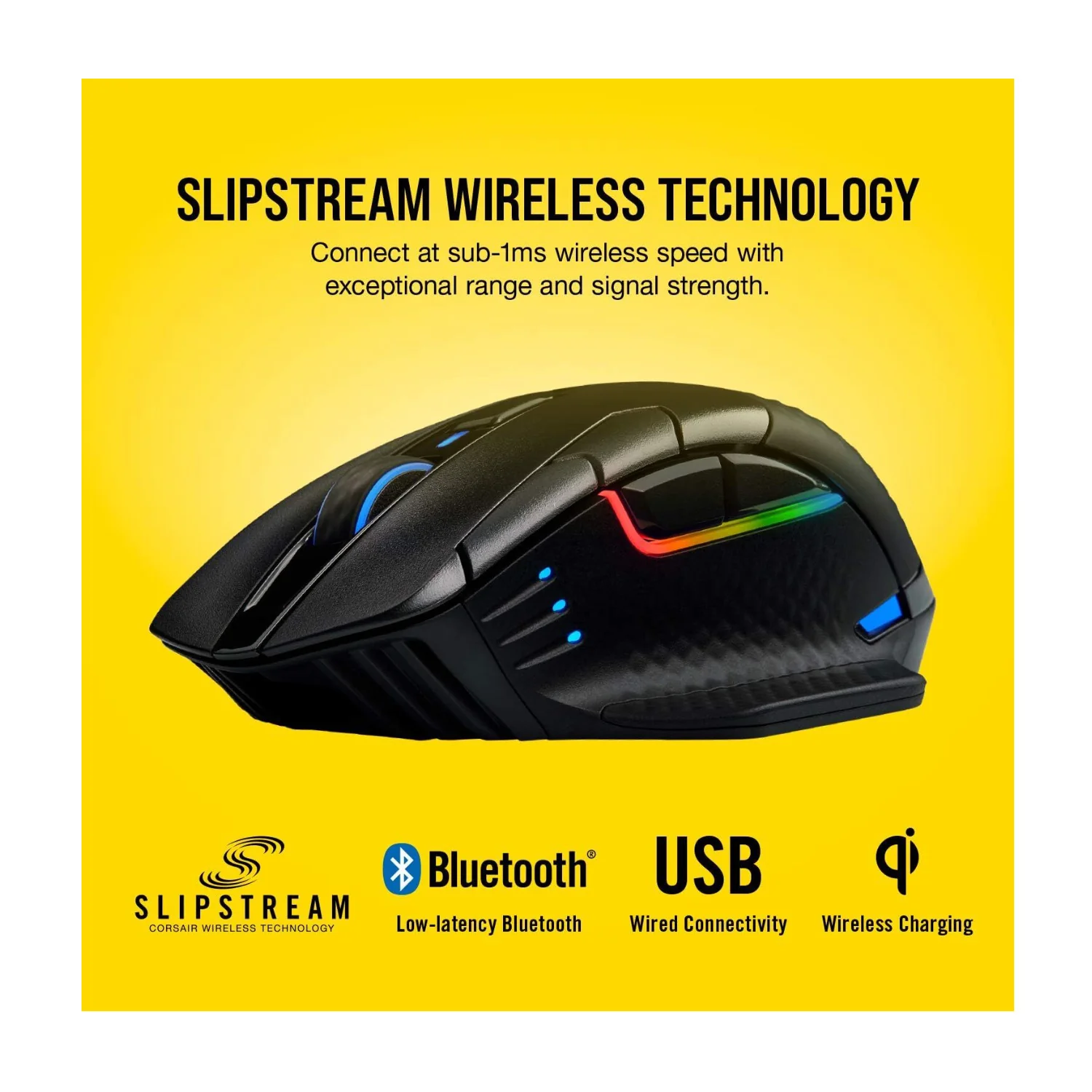 Corsair Dark CORE RGB PRO SE Wireless FPS/MOBA Gaming Mouse (Black) - Image 8