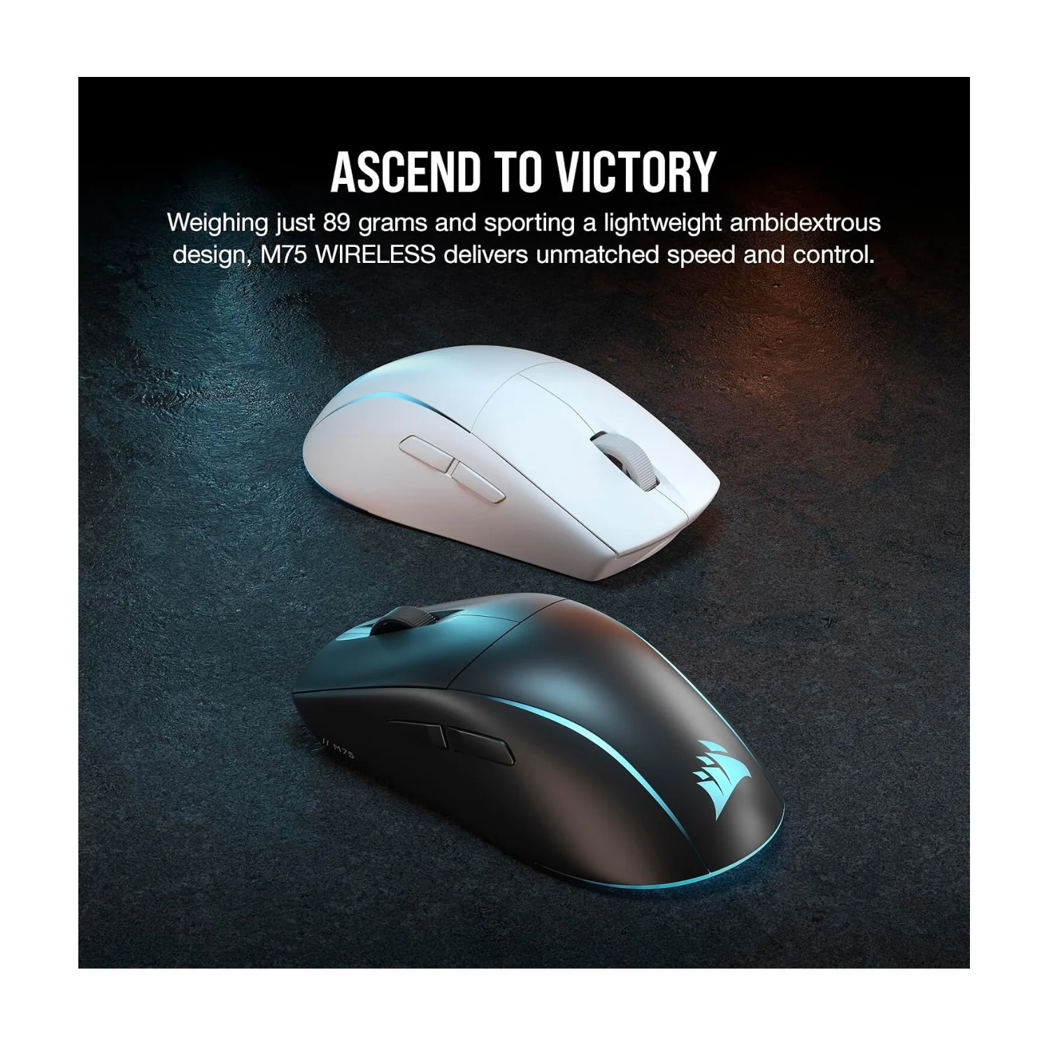 Corsair M75 Wireless RGB Lightweight FPS Gaming Mouse (Black) - Image 4