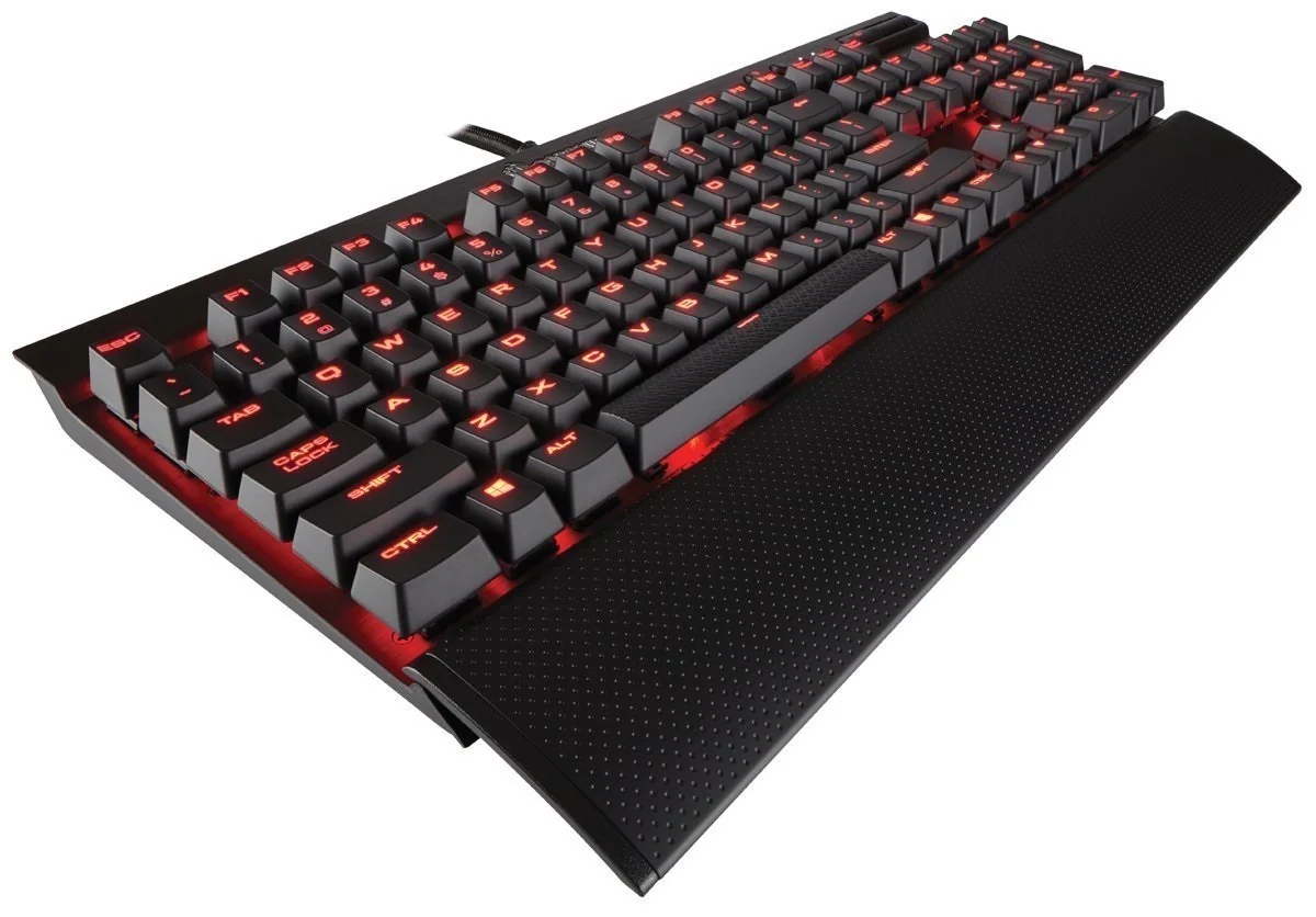 Corsair K70 LUX Mechanical Keyboard, Cherry MX Brown (Red LED) (Certified Refurbished)