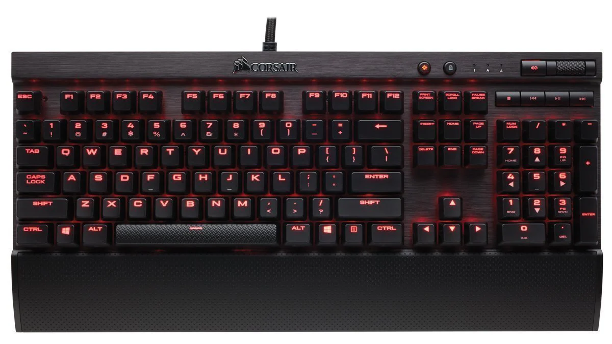 Corsair K70 LUX Mechanical Keyboard, Cherry MX Brown (Red LED) (Certified Refurbished) - Image 2