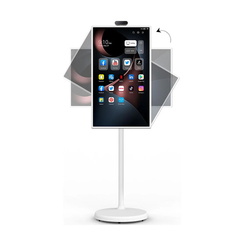 Cozyla 32 Inch Portable 4K Smart Tablet TV (White)