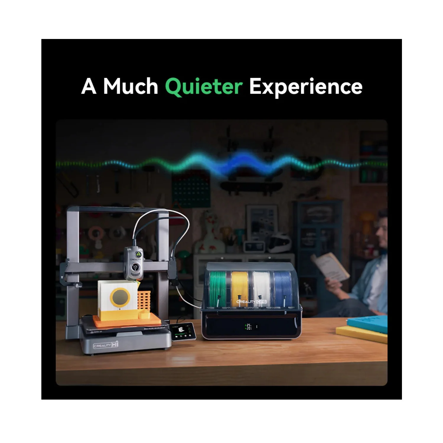 Creality Hi Combo Multi-Color 3.2-Inch Touch Screen 3D Printer (Used) - Image 7