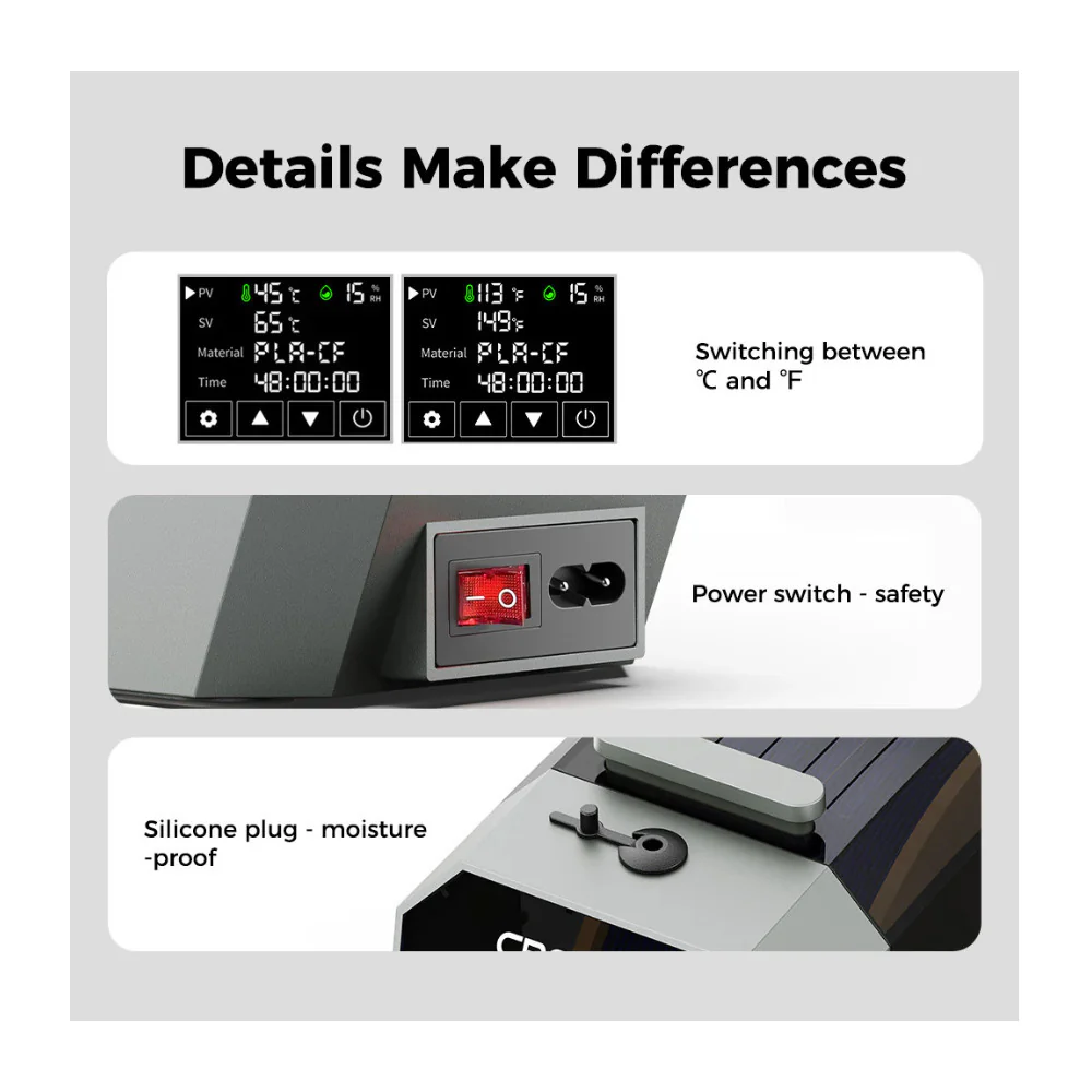 Creality Space Pi Filament Dryer with 360-Degree Hot-Air Heating - Image 5