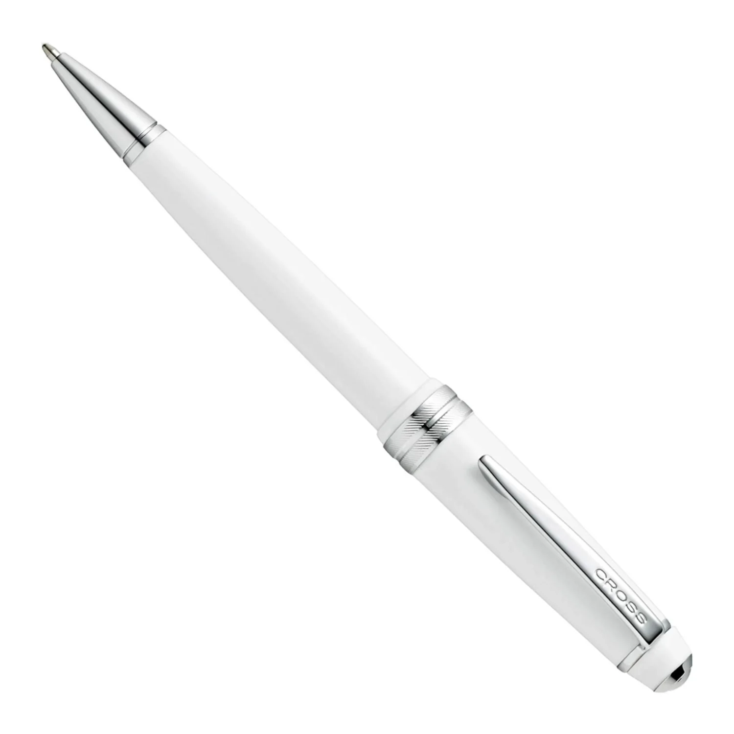 Cross Bailey Light Polished Resin Refillable Medium Ballpoint Pen with Gift Box (Glossy White) - Image 3