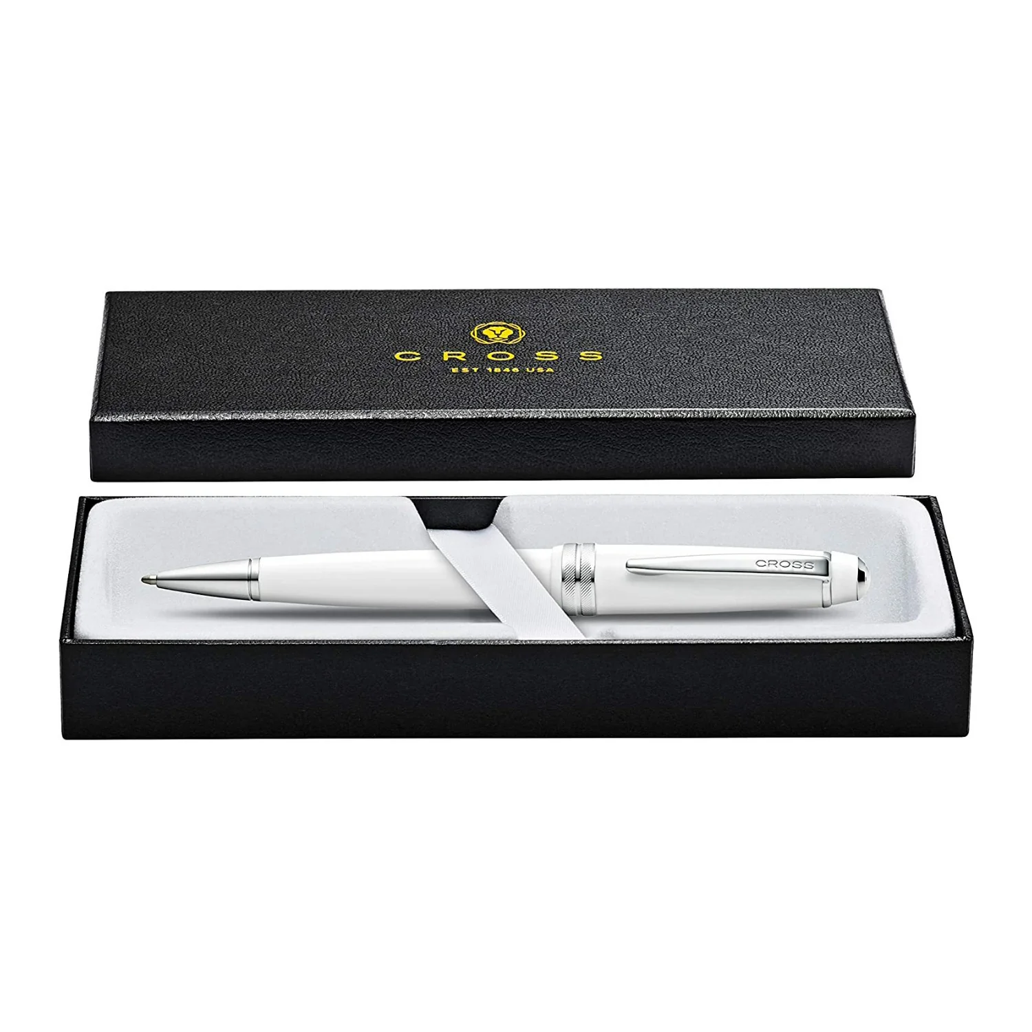 Cross Bailey Light Polished Resin Refillable Medium Ballpoint Pen with Gift Box (Glossy White) - Image 5