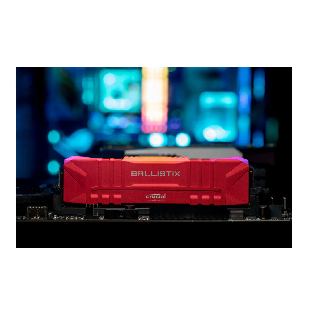 Crucial Ballistix CL15 UDIMM 32GB DDR4-3000 Gaming Memory Kit (2 x 16GB, Red) - Image 2