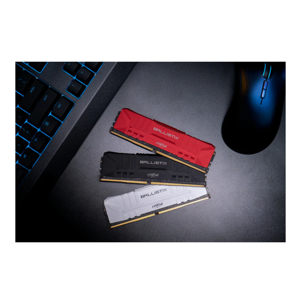 Crucial Ballistix CL15 UDIMM 32GB DDR4-3000 Gaming Memory Kit (2 x 16GB, White) - Image 2