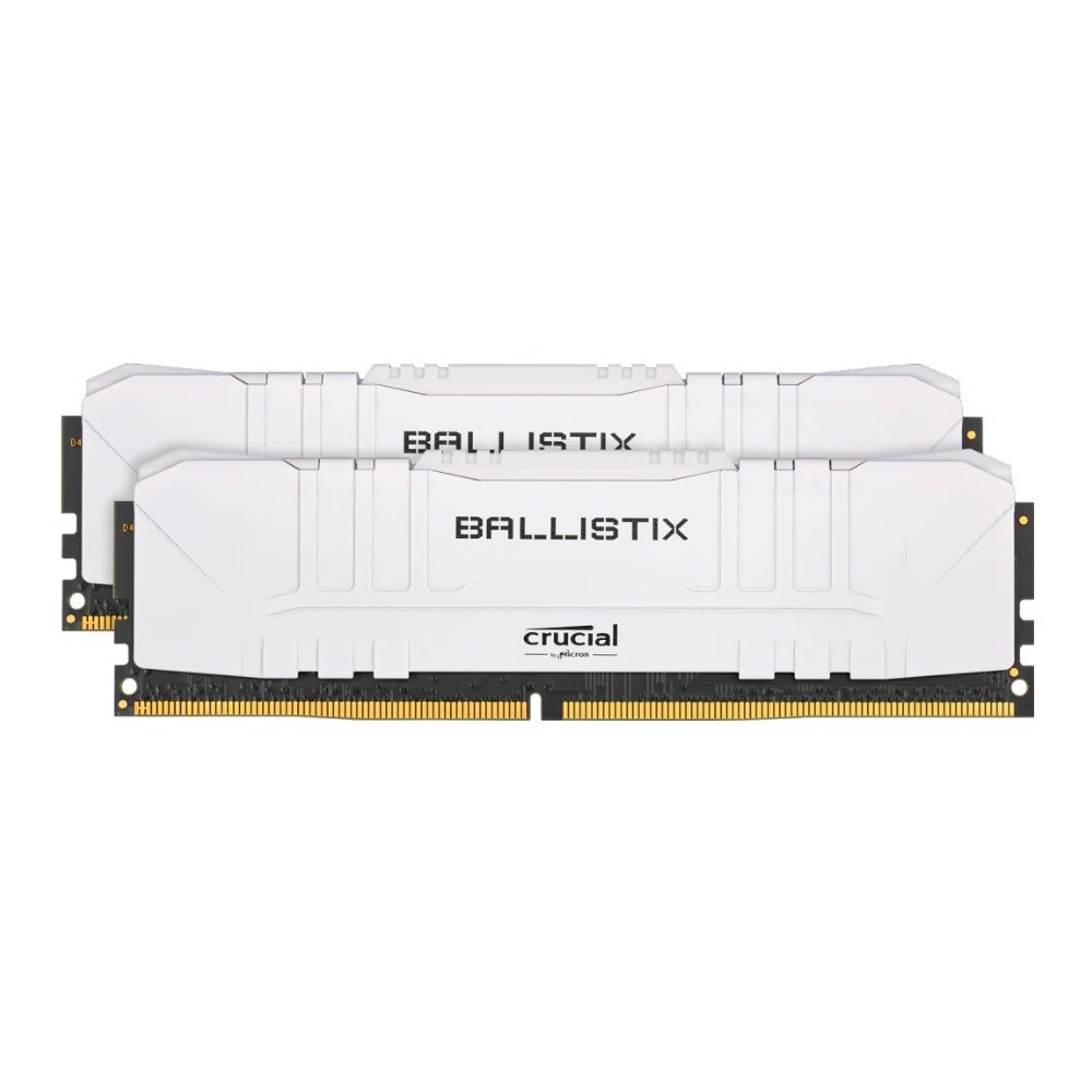 Crucial Ballistix CL16 UDIMM 32GB DDR4-3200 Gaming Memory Kit (2 x 16GB, White)