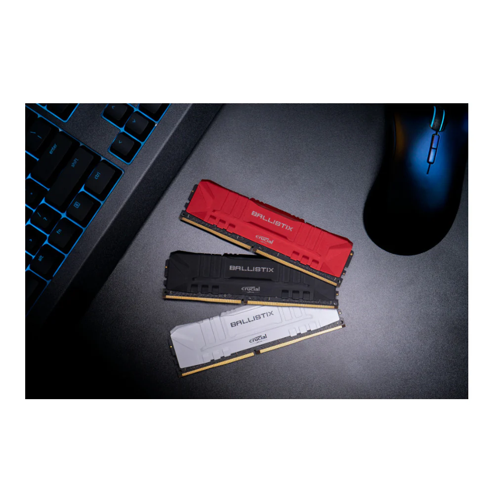 Crucial Ballistix CL16 UDIMM 32GB DDR4-3200 Gaming Memory Kit (2 x 16GB, White) - Image 2