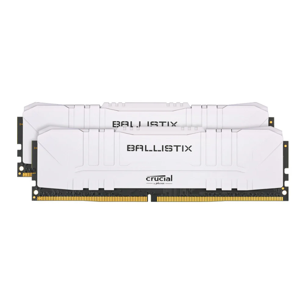 Crucial Ballistix CL16 UDIMM 32GB DDR4-3600 Gaming Memory Kit (2 x 16GB, White)