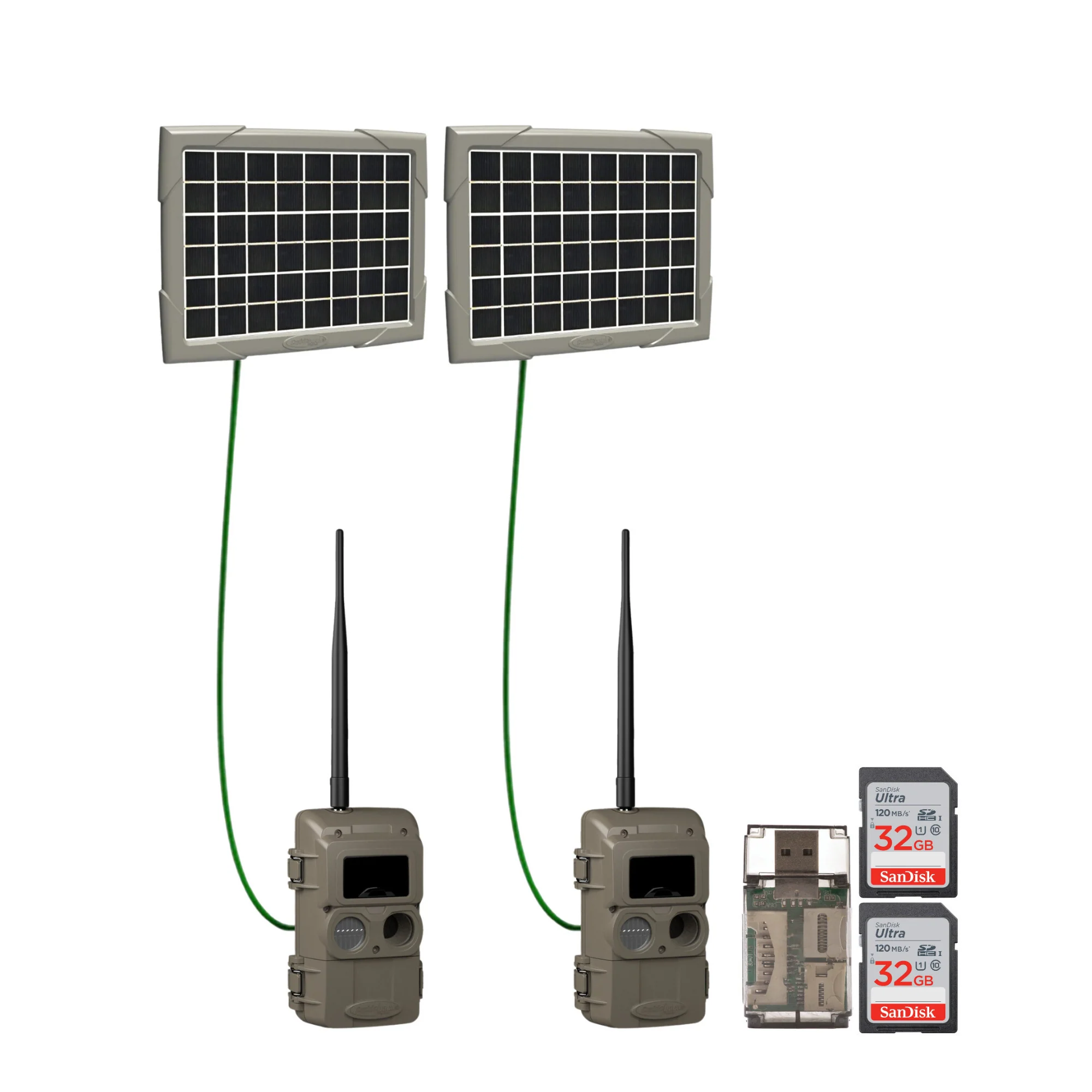 Cuddeback Cuddelink Wireless IR Camera with Super Solar Power Bank (2-Pack)