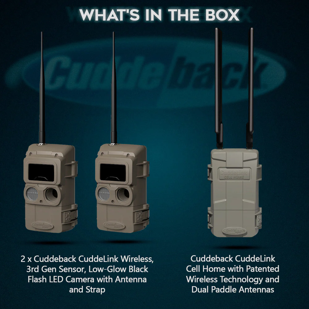 Cuddeback CuddeLink Wireless, Low-Glow Black Flash LED Camera with Cuddeback CuddeLink Cell Home - Image 7