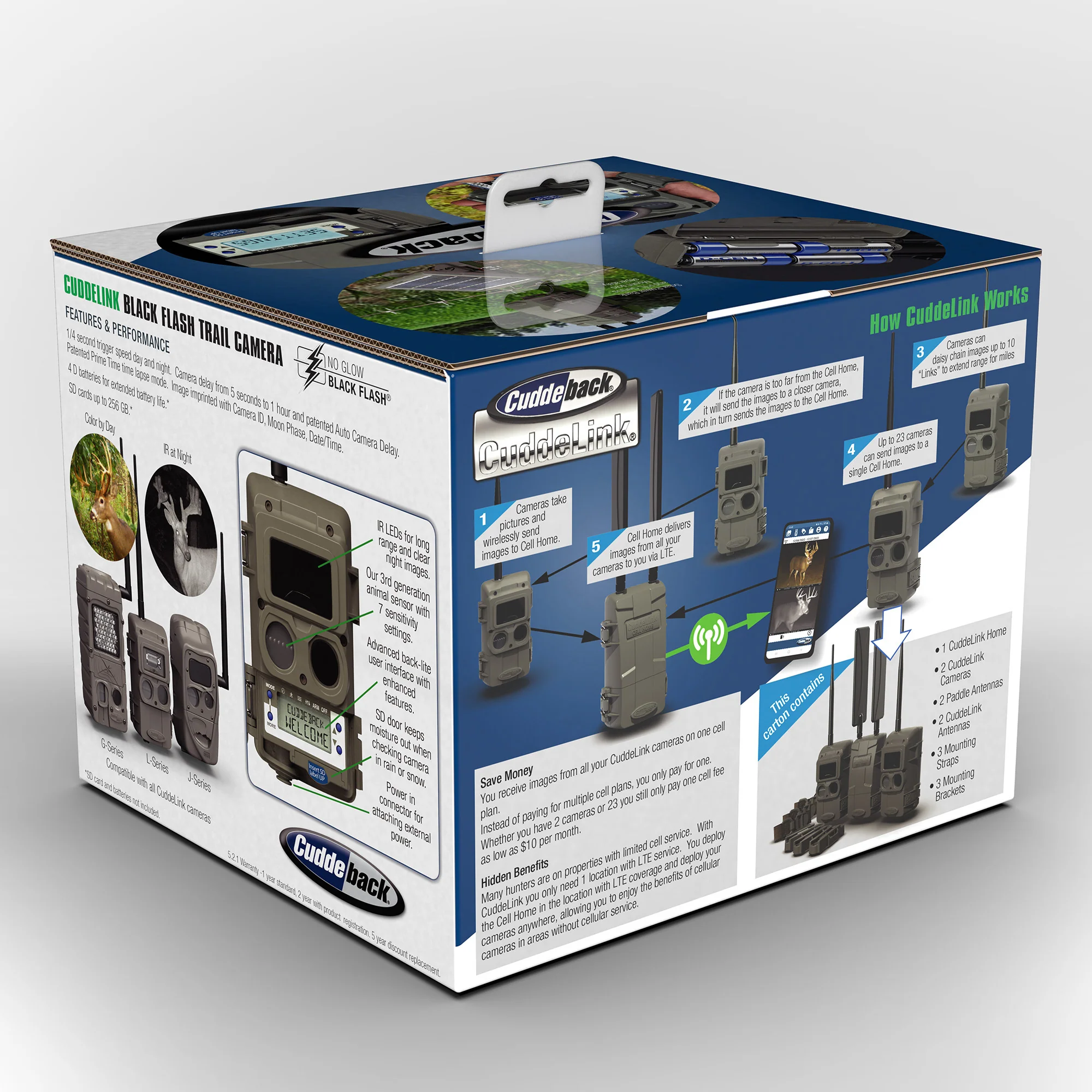 CuddeLink 2+1 Starter Kit with Black Flash Remote Cameras - Image 7