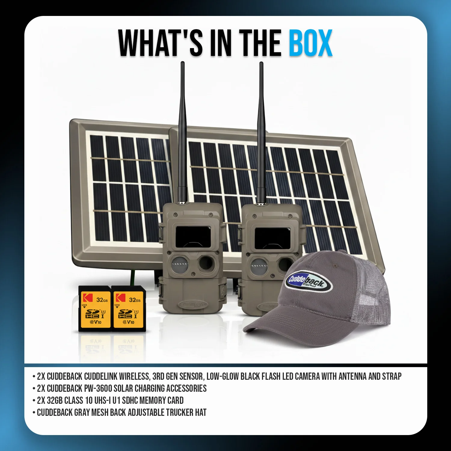 Cuddeback CuddeLink Wireless, Low-Glow IR LED Camera Bundle with Accessories - Image 6