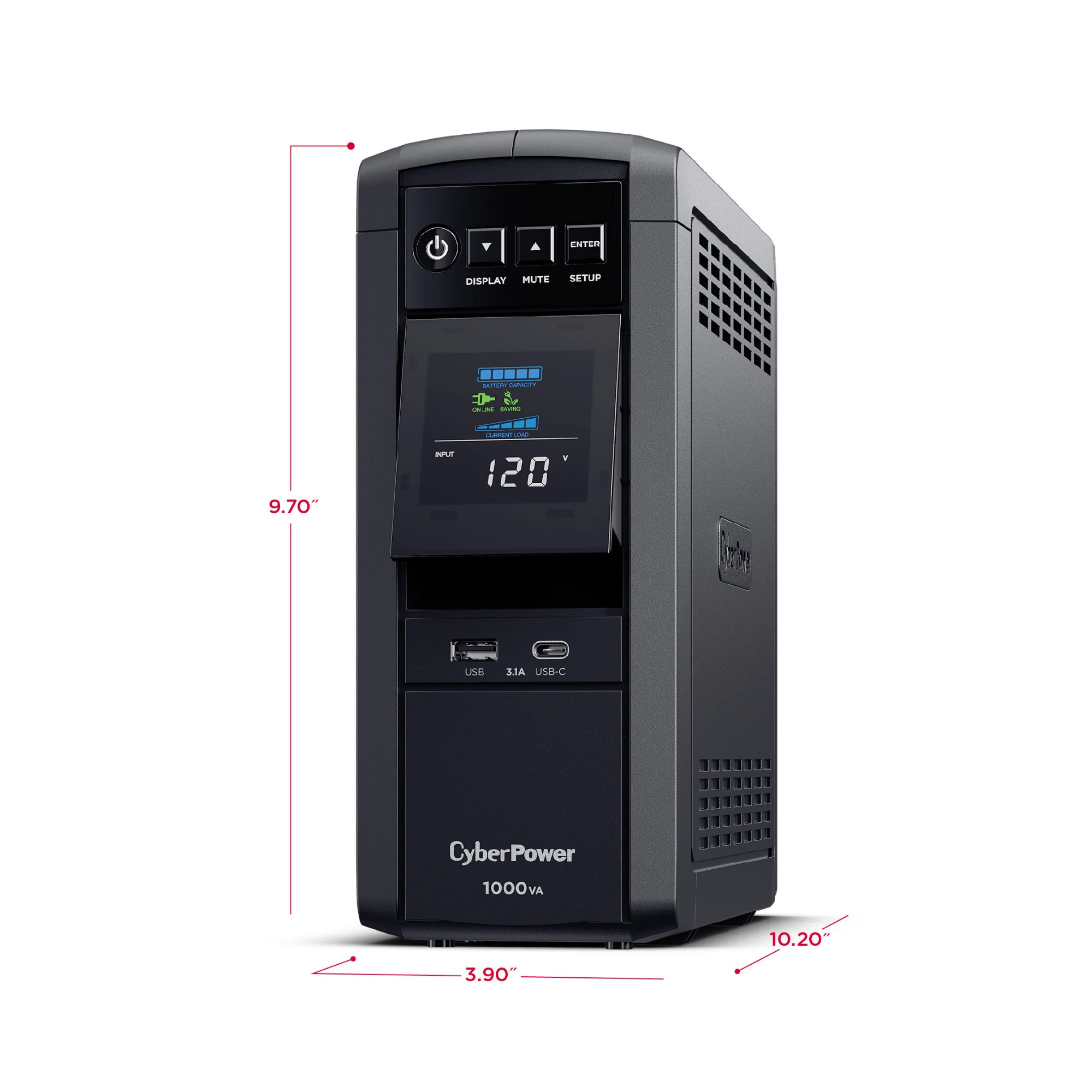 CyberPower CP1000PFCLCD PFC Sinewave UPS System Battery Backup (UL Certified) - Image 5