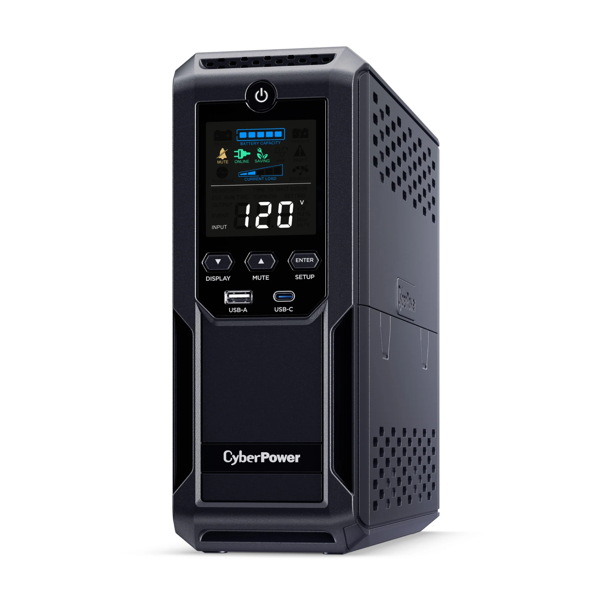 CyberPower CP1500AVRLCD3 Mini Tower UPS Battery Backup and Surge Protector - Image 2