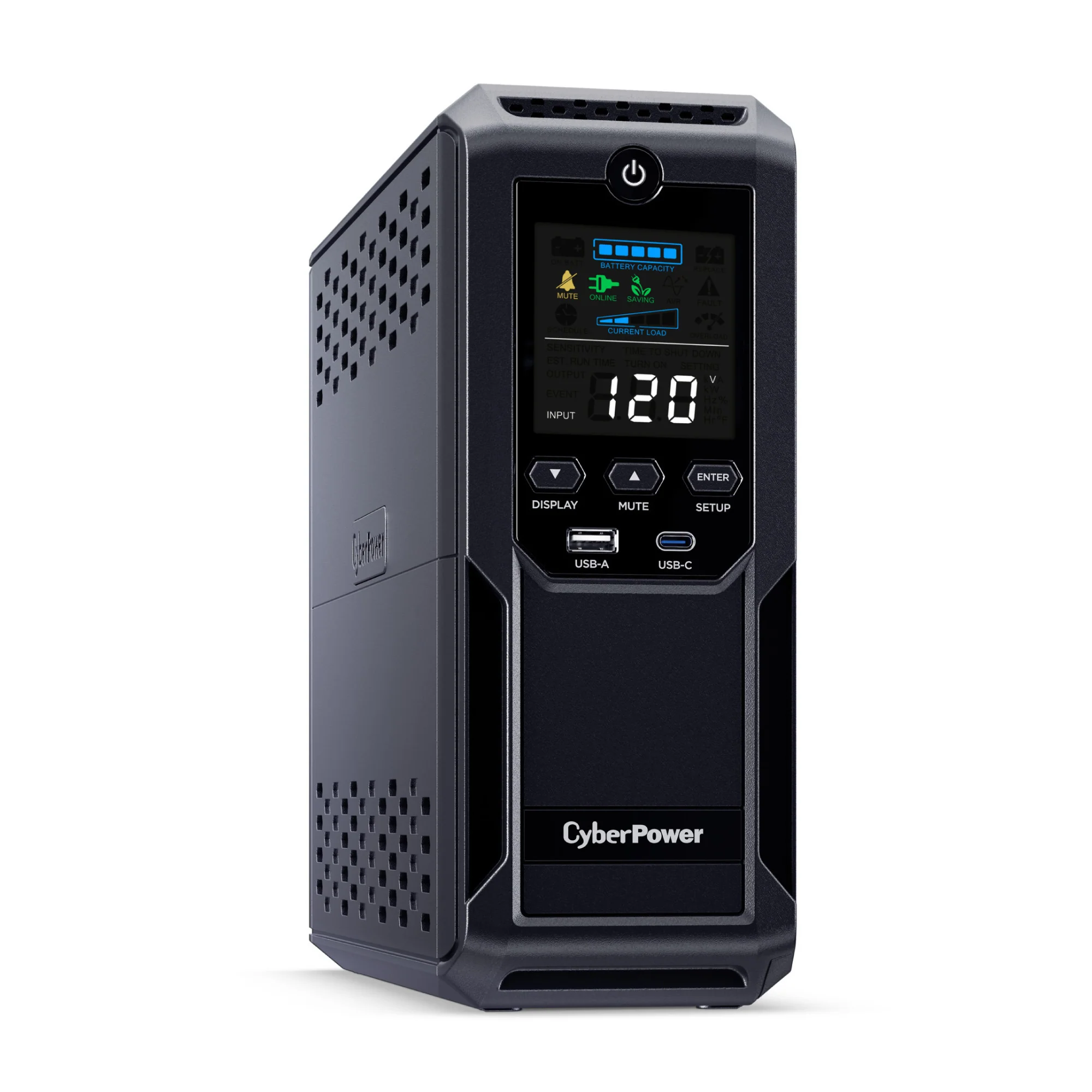 CyberPower CP1500AVRLCD3 Mini Tower UPS Battery Backup and Surge Protector - Image 3