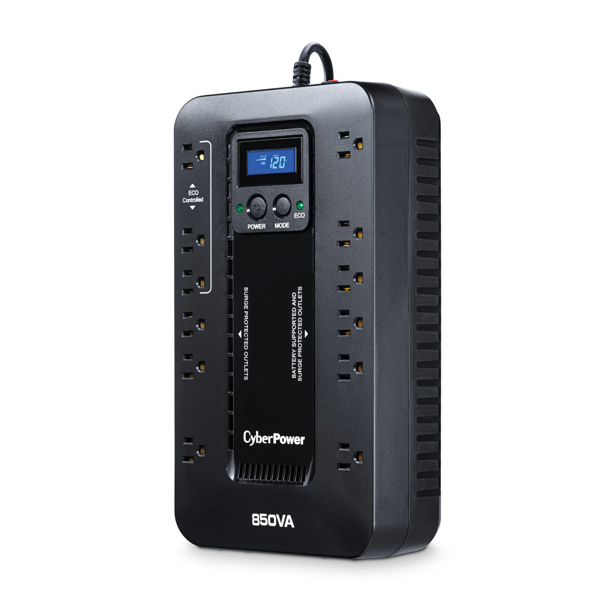 CyberPower Ecologic EC850LCD Uninterruptible Power Supply with Surge Protection - Image 2