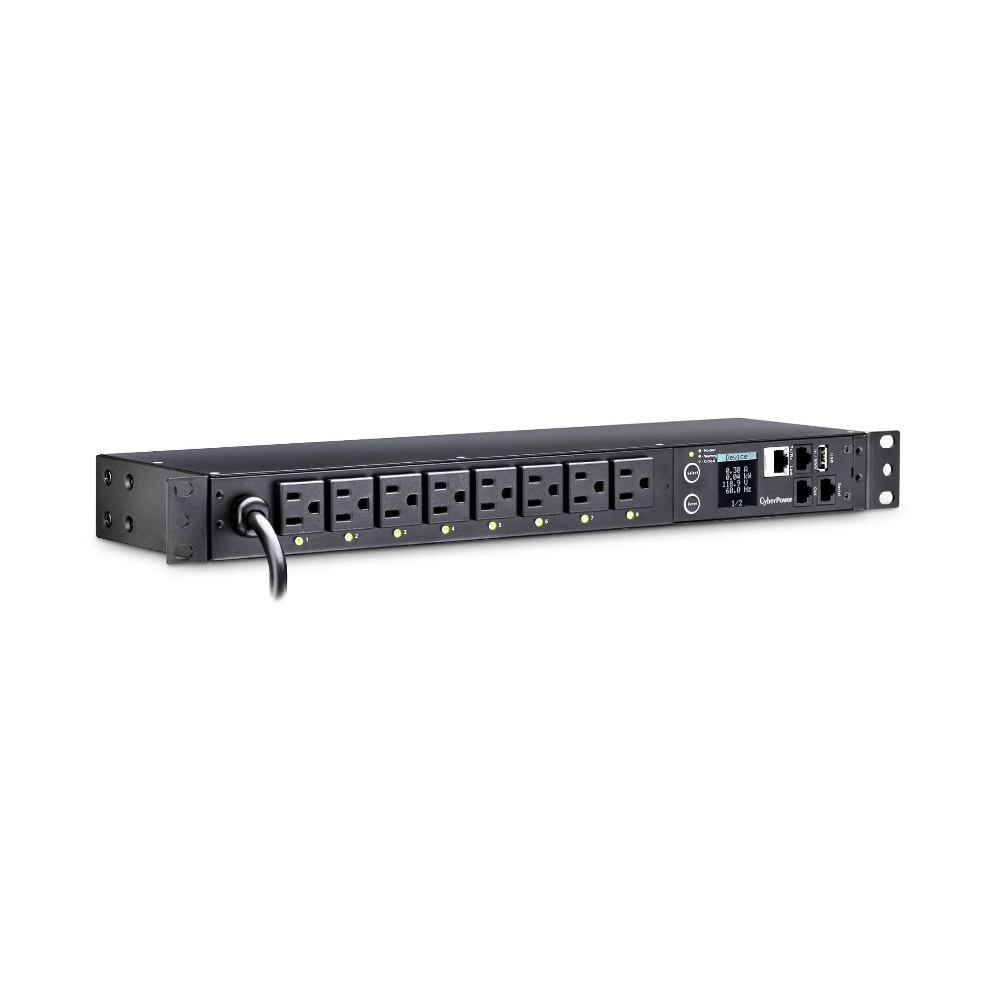 CyberPower PDU41001 Switched PDU (Derated to 12A), 8 Outlets, 1U Rackmount - Image 3