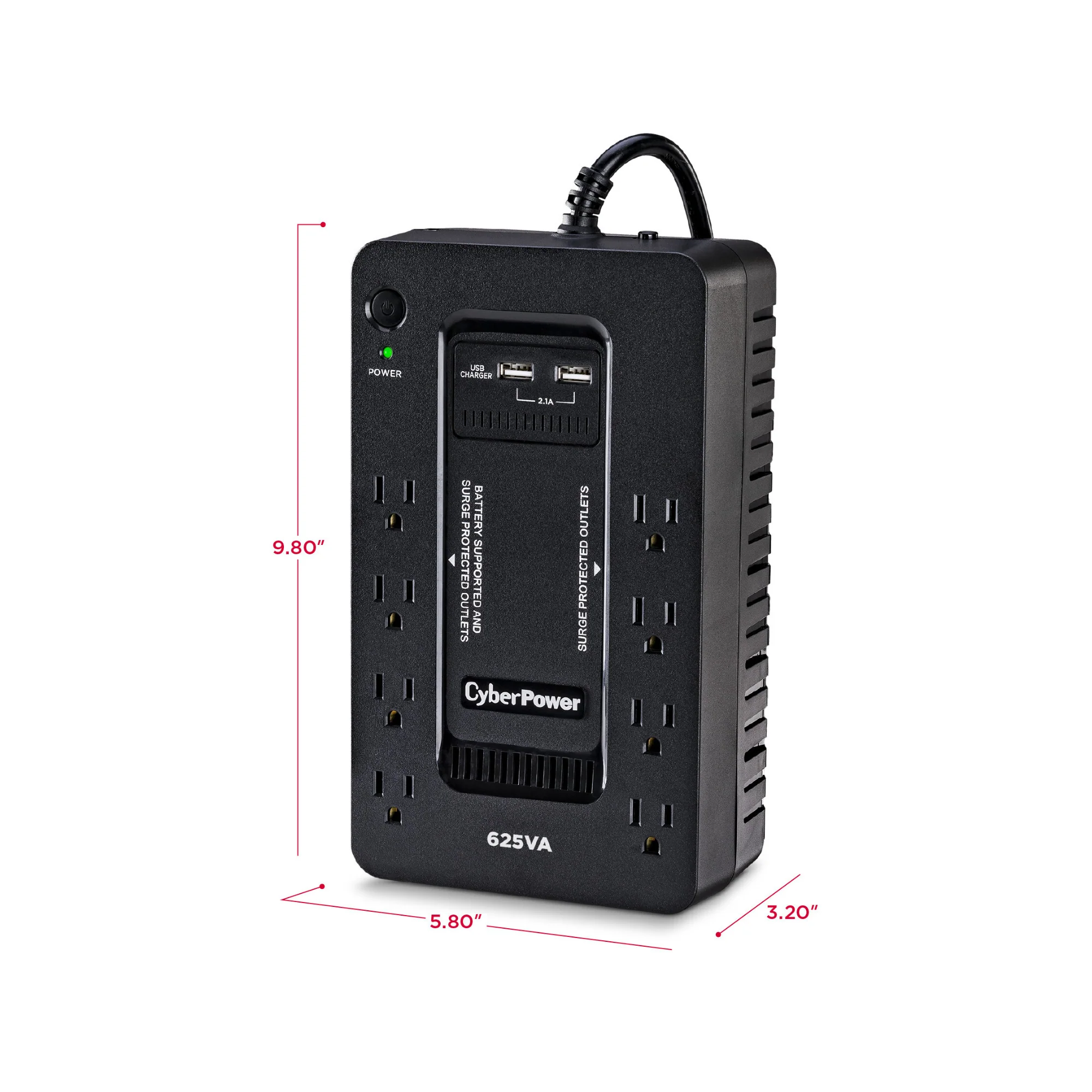 CyberPower ST625U 8-Outlet Standby UPS - Image 5