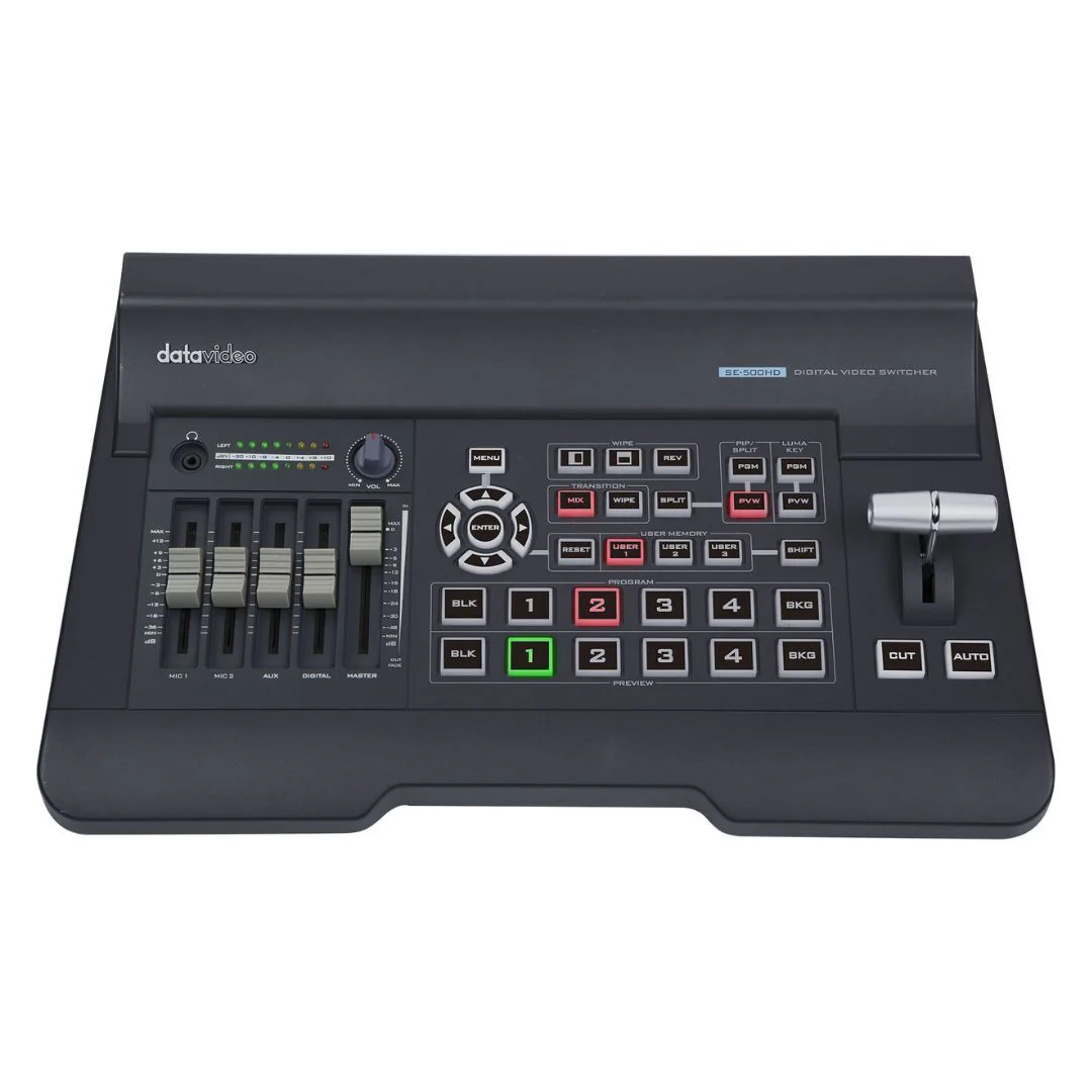 Datavideo SE-500HD 1920 x 1080 4-Channel HDMI Video Switcher for High-Quality Video Production