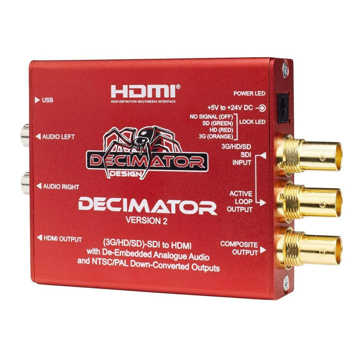 Decimator Version 2 Simultaneously Scales SDI to HDMI and NTSC/PAL with De-Embedded Analogue Audio - Image 3