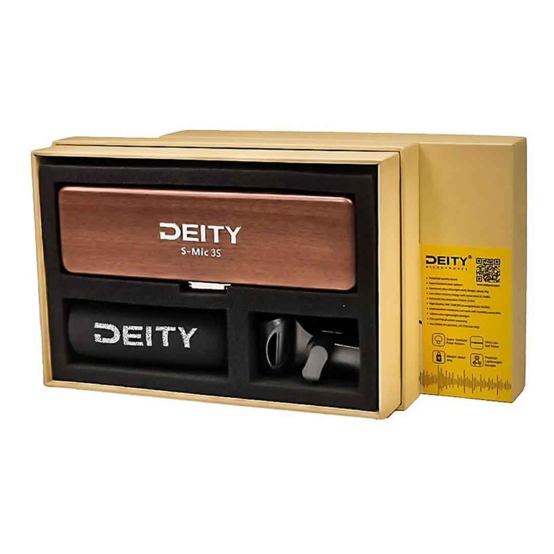 Deity S-Mic 3S Shotgun Microphone (Black) Bundle with Short-Haired Windshield - Image 5