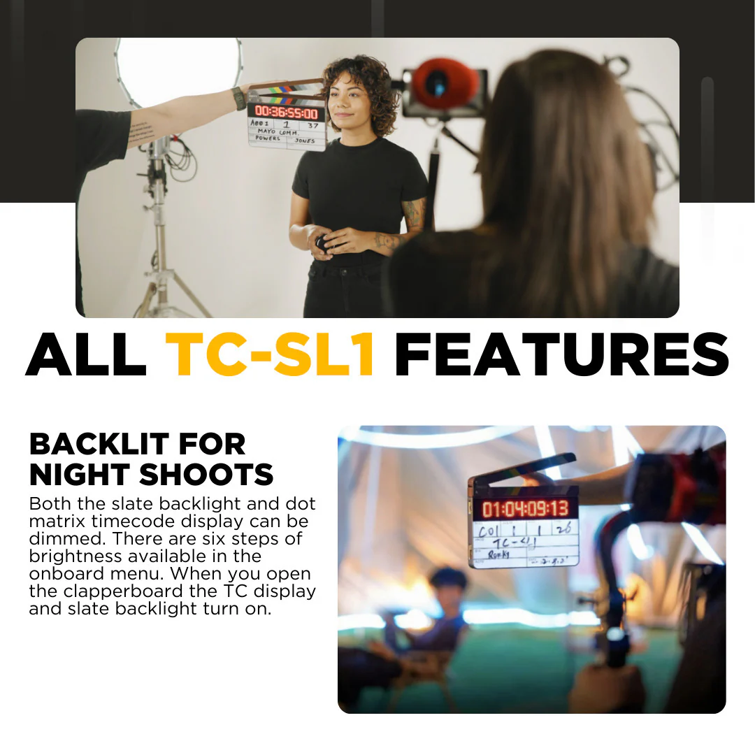 Deity TC-SL1 Wireless Bluetooth Timecode Smart Clapper Slate and Timecode Box Generator Bundle - Image 4