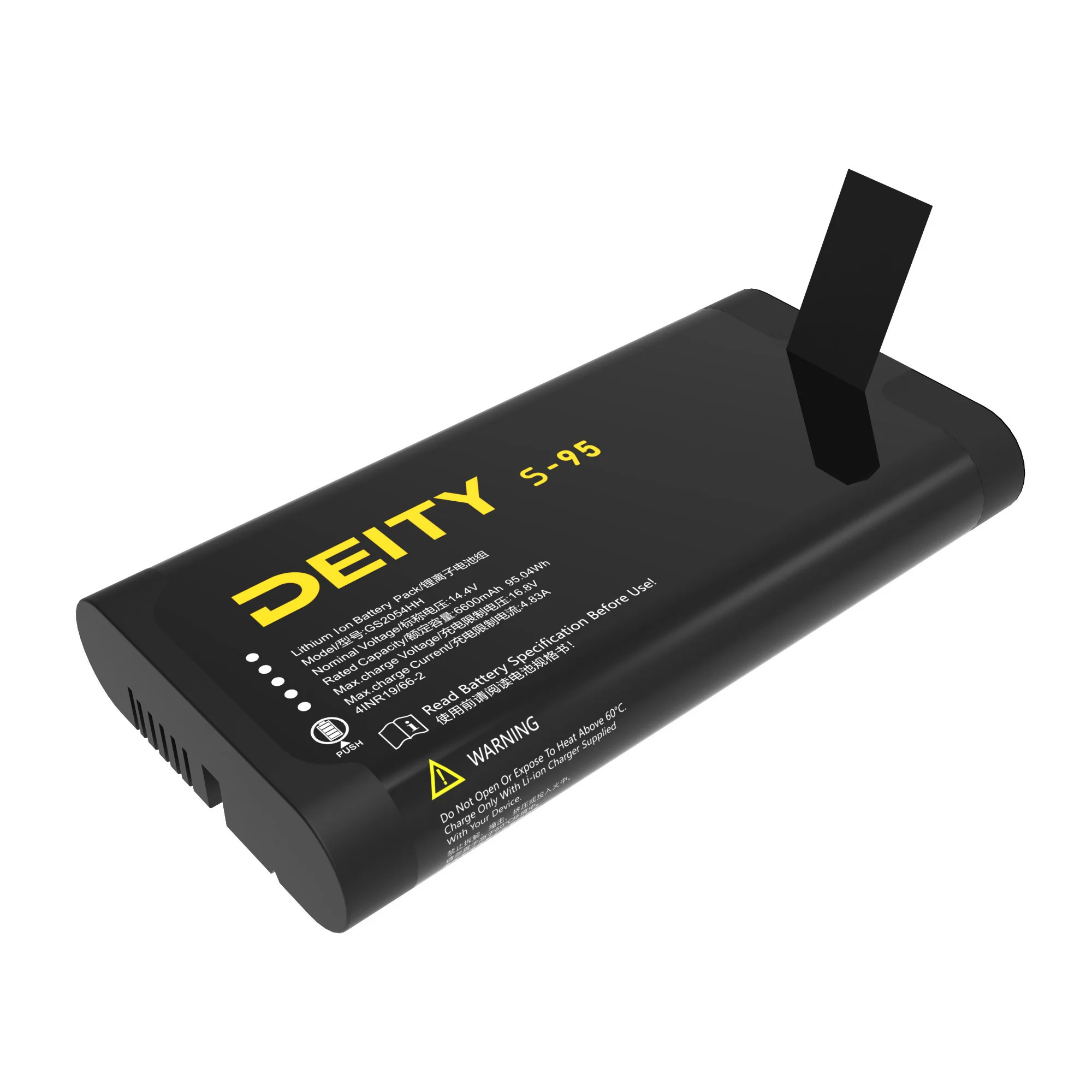 Deity S-95 Smart Battery - Li-ion Battery Pack with Telemetry Data and LED Meter - Image 2