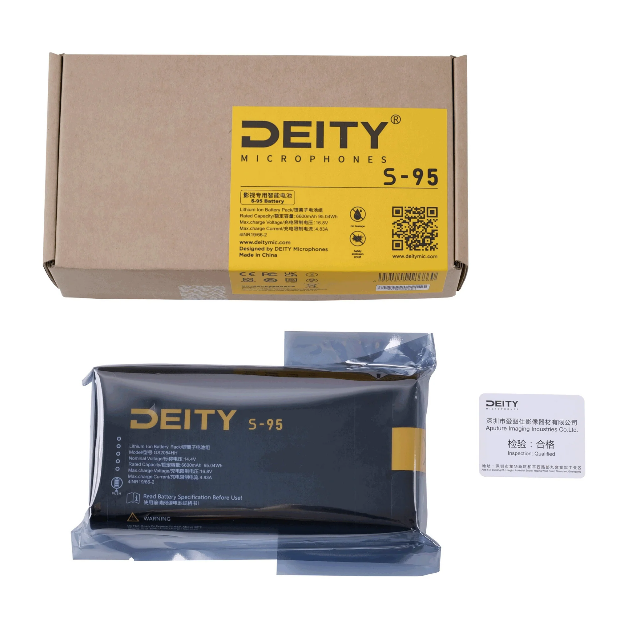 Deity S-95 Smart Battery - Li-ion Battery Pack with Telemetry Data and LED Meter - Image 4