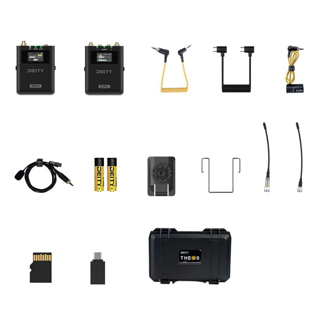 Deity Microphones Theos Digital Wireless UHF System 2 Channel Kit with Wireless Syncing (Black) - Image 6