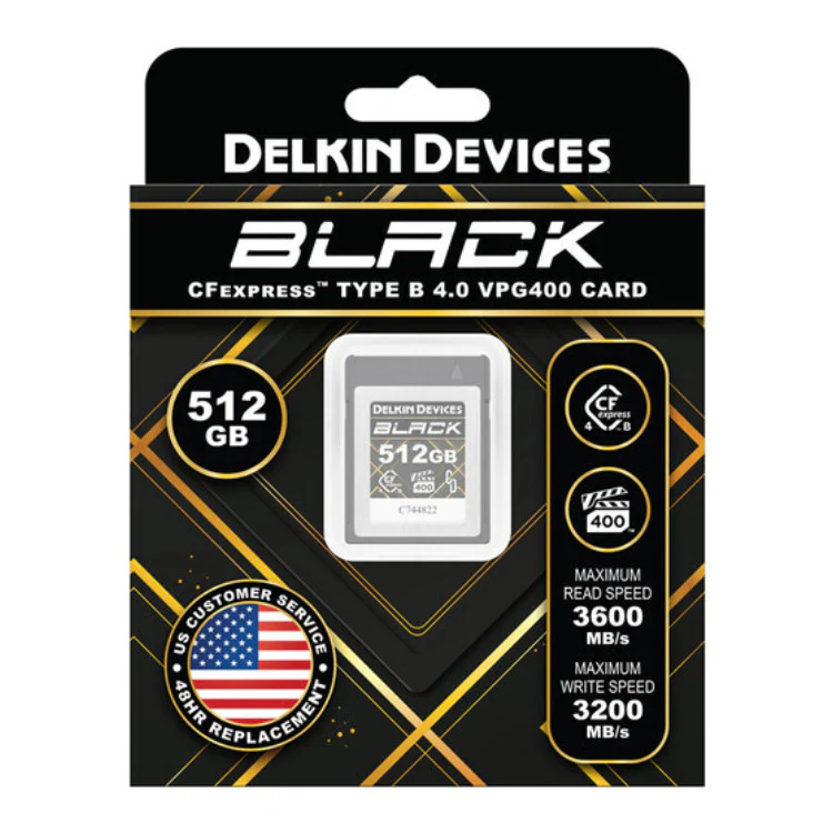 Delkin Devices 512GB BLACK CFexpress Type B 4.0 Memory Card - Image 3