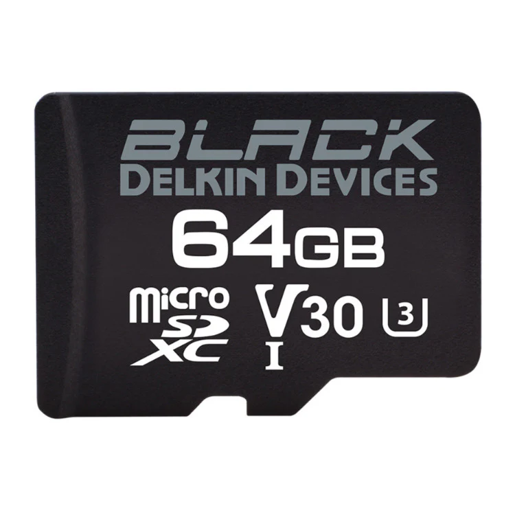 Delkin 99MB/s Exclusive MicroSD 64GB Memory Card (Black)