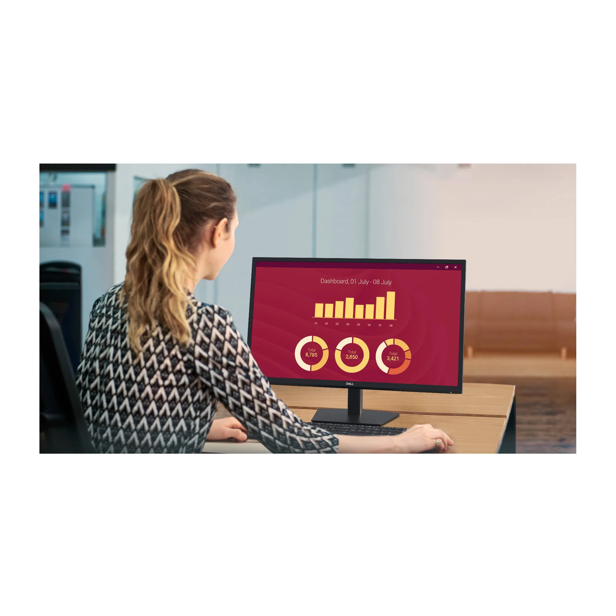 Dell E2725H 27-Inch Class Full HD (1920x1080) 75 Hz 16:9 LED Monitor - Image 7