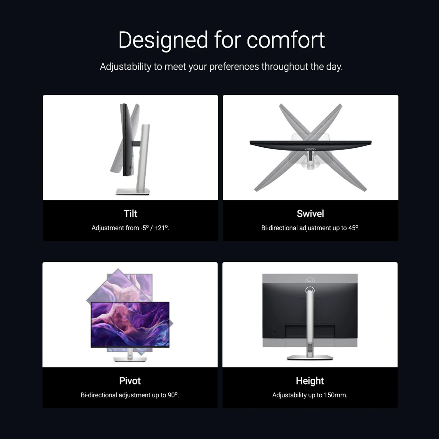 Dell P2425H 24-Inch 1920 x 1080 FHD Flat Screen LED Monitor with 3-Port USB-C Portable Expansion Hub - Image 5