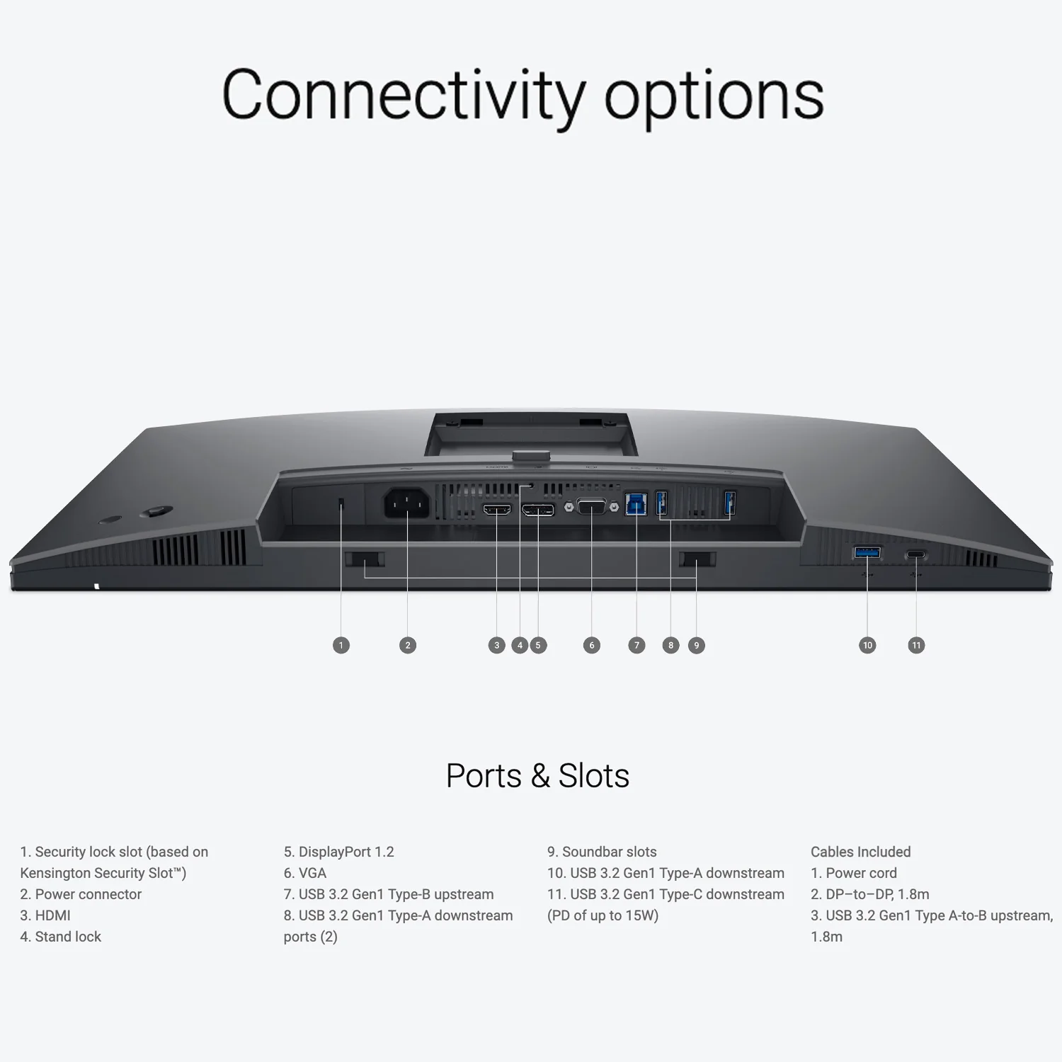 Dell P2425H 24-Inch 1920 x 1080 FHD Flat Screen LED Monitor with 3-Port USB-C Portable Expansion Hub - Image 7