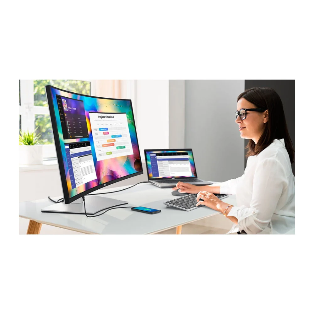 Dell UltraSharp U3824DW 38 Inch Curved Monitor with IPS Black USB-C Hub KVM 90W - Image 9