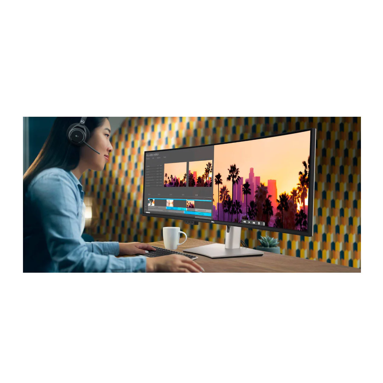 Dell UltraSharp U4924DW 49-Inch DQHD Curved Screen Edge WLED LCD Monitor (Black) (Used) - Image 10