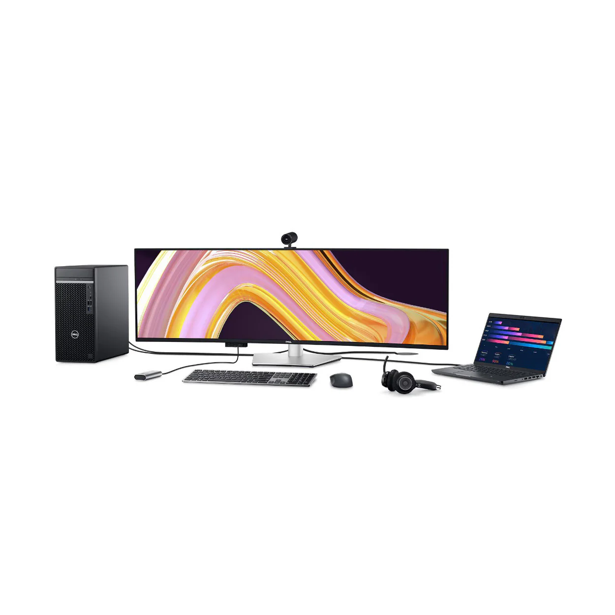 Dell UltraSharp U4924DW 49-Inch DQHD Curved Screen Edge WLED LCD Monitor (Black) (Used) - Image 9