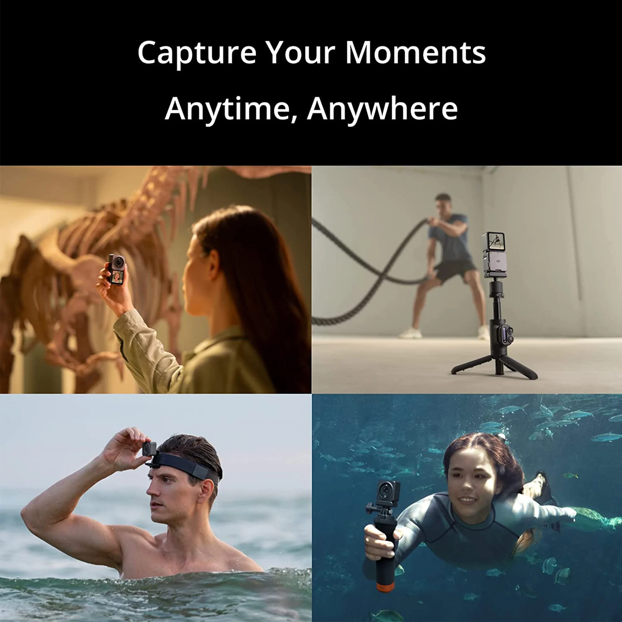 DJI Action 2 Dual Screen Combo Adventure Bundle - Portable and Wearable Camera with 4K 120 FPS - Image 4
