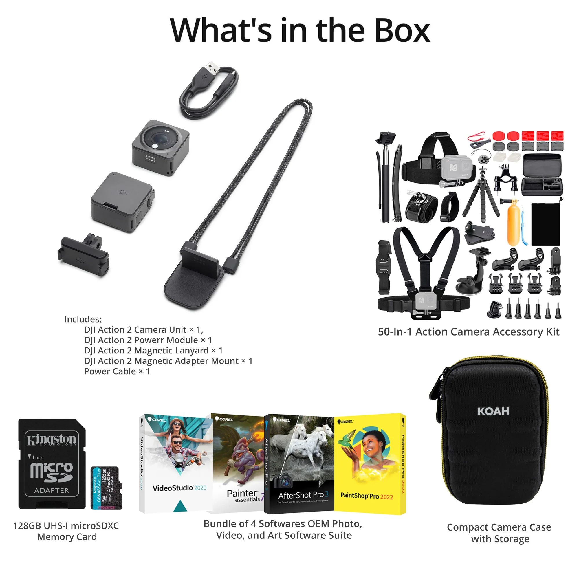 DJI Action 2 Power Combo Adventure Bundle - Portable and Wearable 4K Camera with Extra Power - Image 6